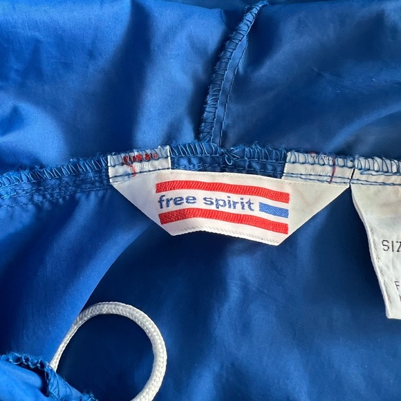 1970’s -1980’s Vintage Free Spirit Blue Windbreaker - Picture 3 of 6
